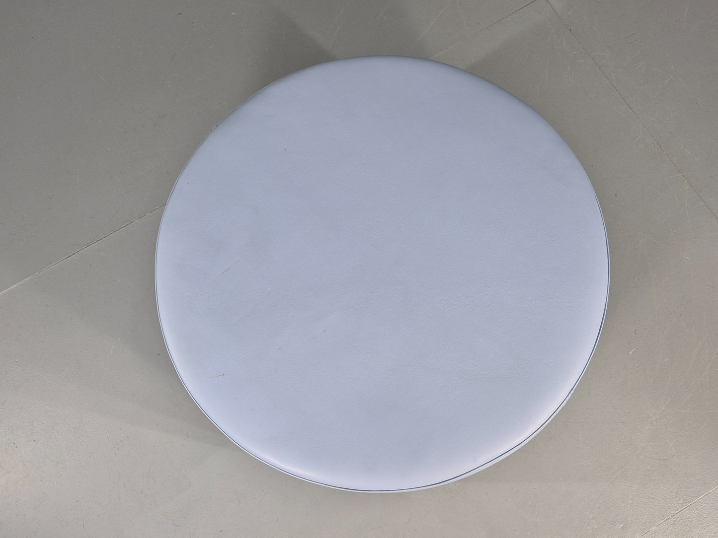 Cube Spaces Round Oversize Ottoman Footstool Leather EB12250