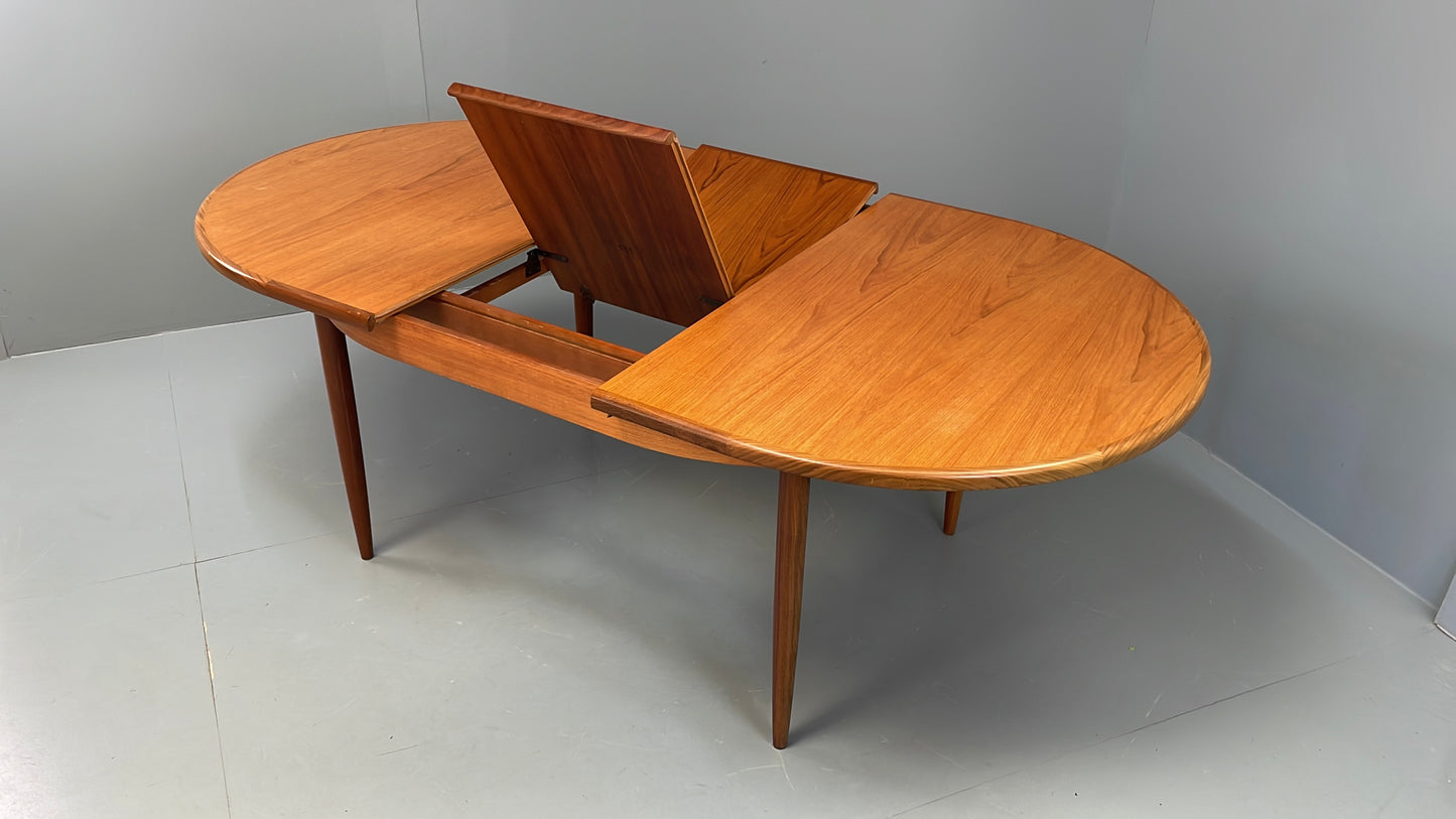 Vintage G Plan Dining Table Oval Teak Fresco Range 1960s EB11878