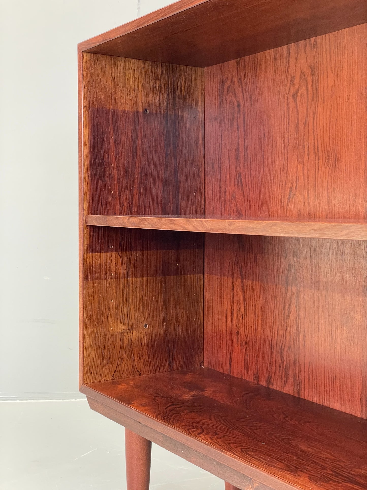 Vintage Danish 1960s Bookcase By Hjornebo Darkwood Retro Shelving EB12065