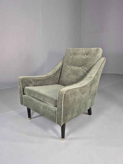 Vintage 1960s Mid Century Lounge Chair New Upholstery Retro Quality EB7919
