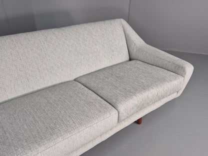Vintage Mid Century 3 Seat Sofa New Upholstery Teak Legs 1960s EB12169