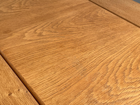 Vintage Oak Coffee Table Retro Danish Design Solid Oak Chunky EB12359