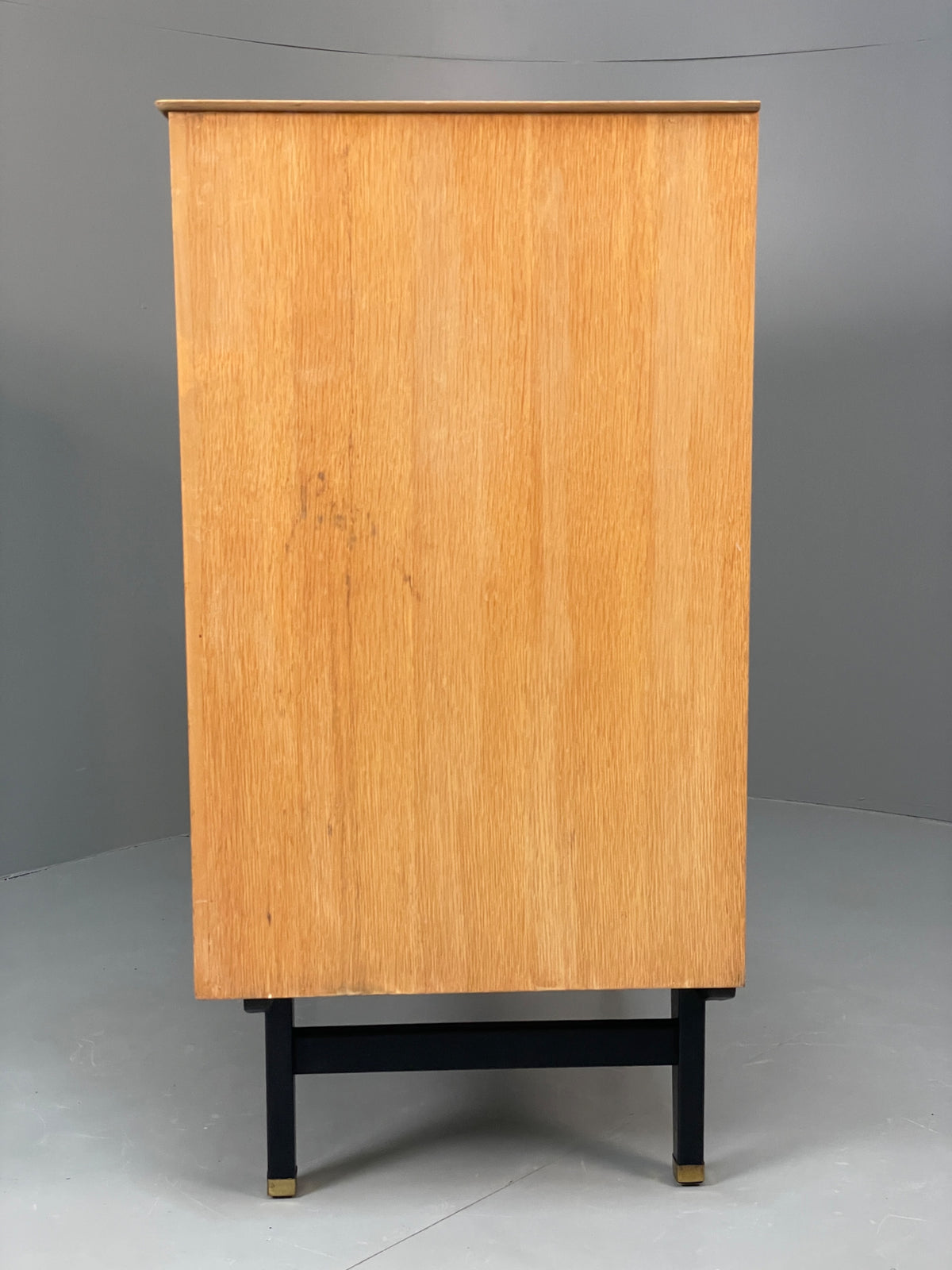 Vintage Chest Of Drawers By Limelight 1960s Oak Veneer Black Mid Century EB13119