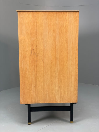 Vintage Chest Of Drawers By Limelight 1960s Oak Veneer Black Mid Century EB13119