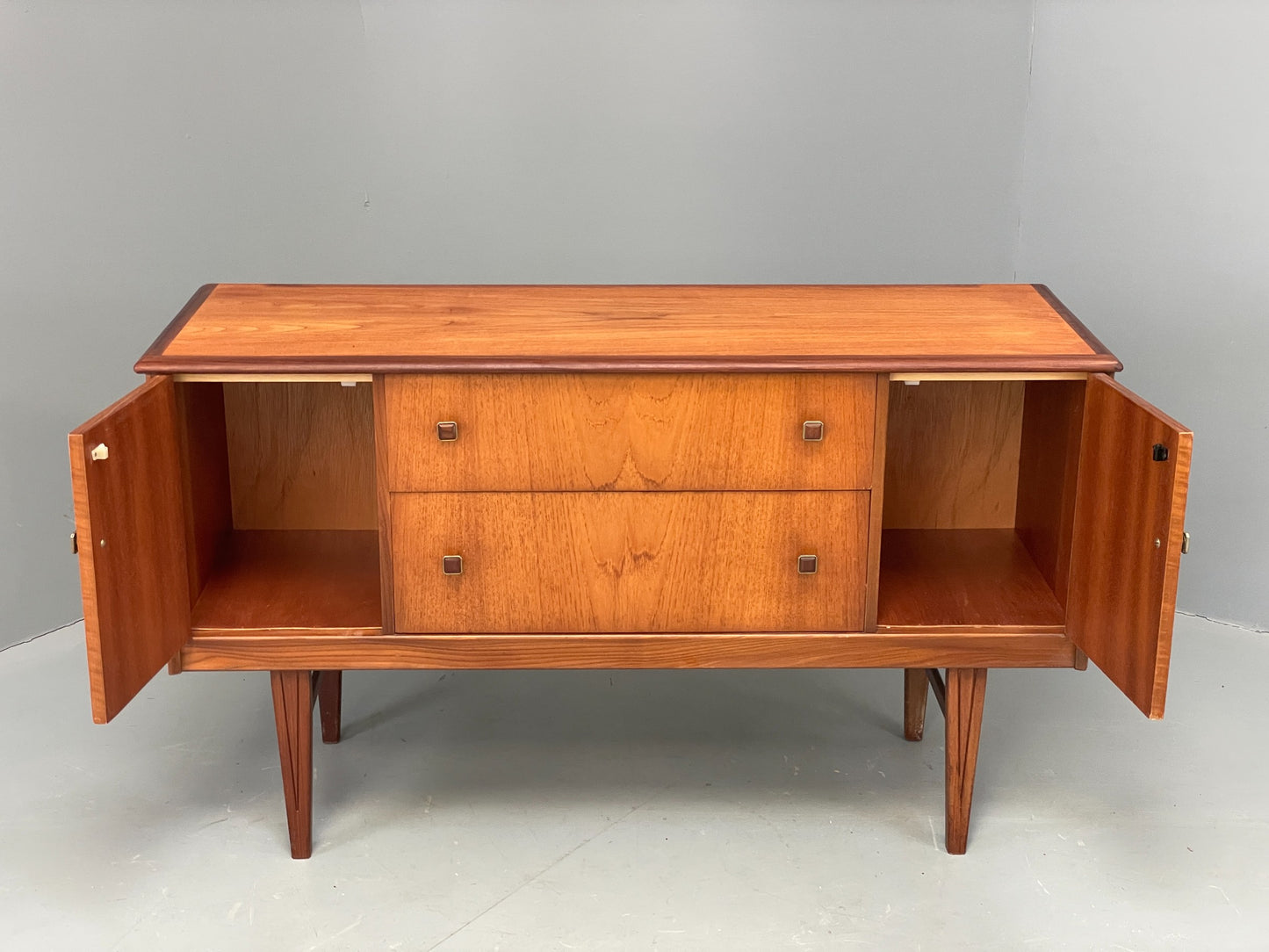 Vintage 1960s Teak Sideboard By Homeworthy Retro Drawers Mid Century EB12508