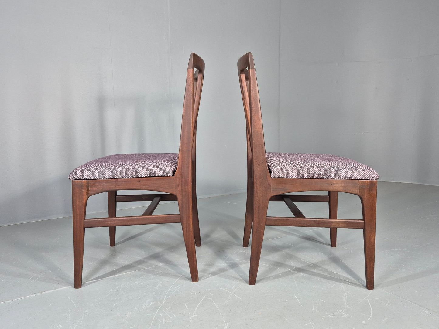 2 Vintage Teak Dining Chairs A Younger J Herbert Design 1970s New Seats EB11768