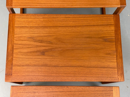 Vintage Kai Kristiansen Nesting Tables Teak Retro Danish 1960s EB11977