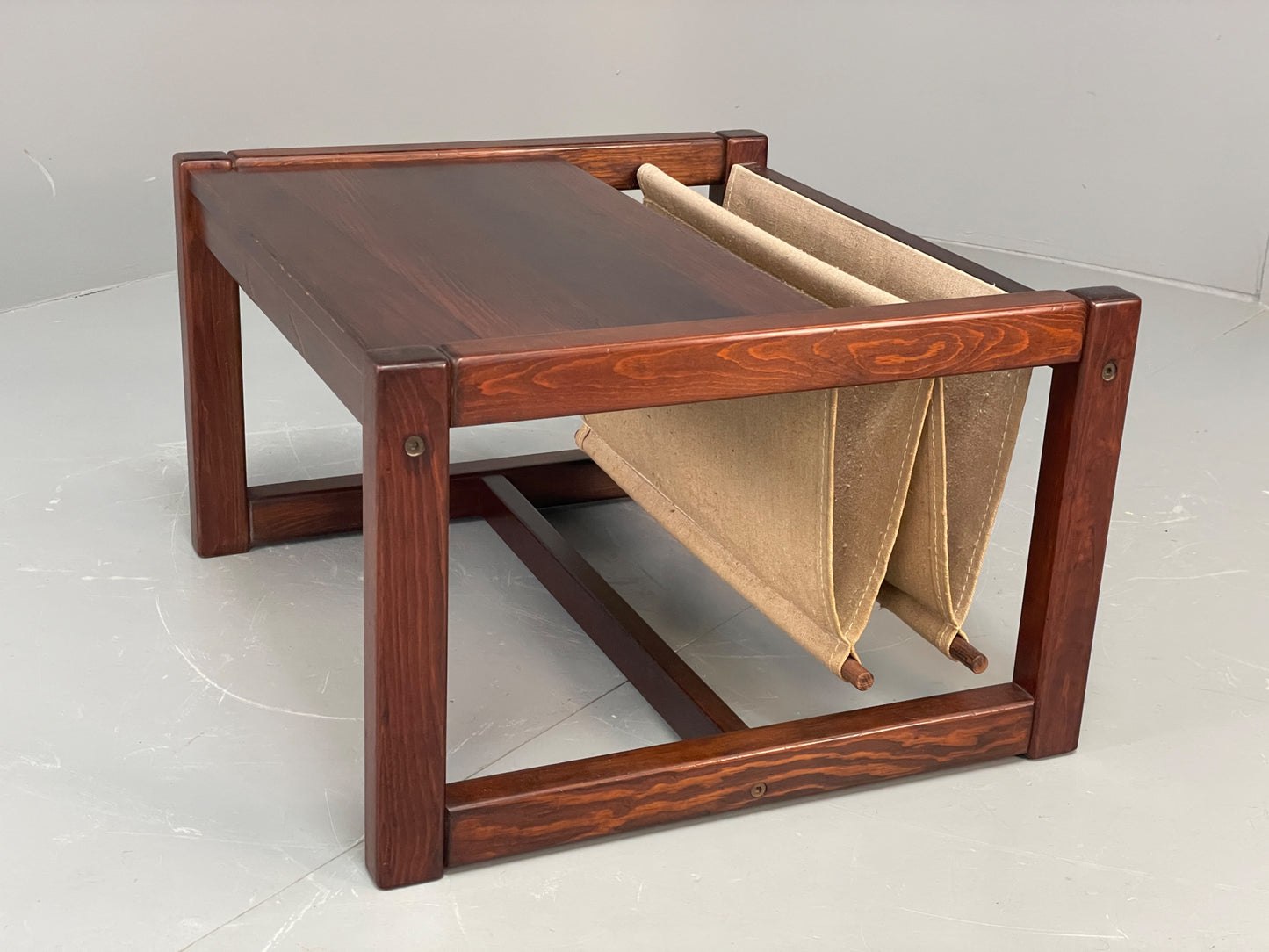 Vintage Ikea Safari Coffee Table By Karin Mobring 1970s Pine Linen EB12218