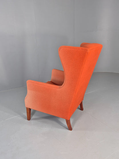 Vintage Midcentury Wing Back Armchair Danish Design 1960s Retro EB12115