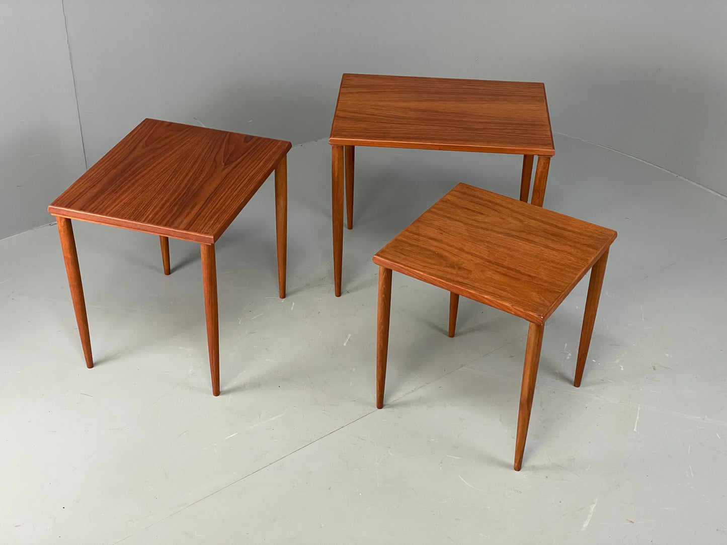 Vintage Teak Nesting Tables 1960s Mid Century By Stewart Griffiths Retro EB12501