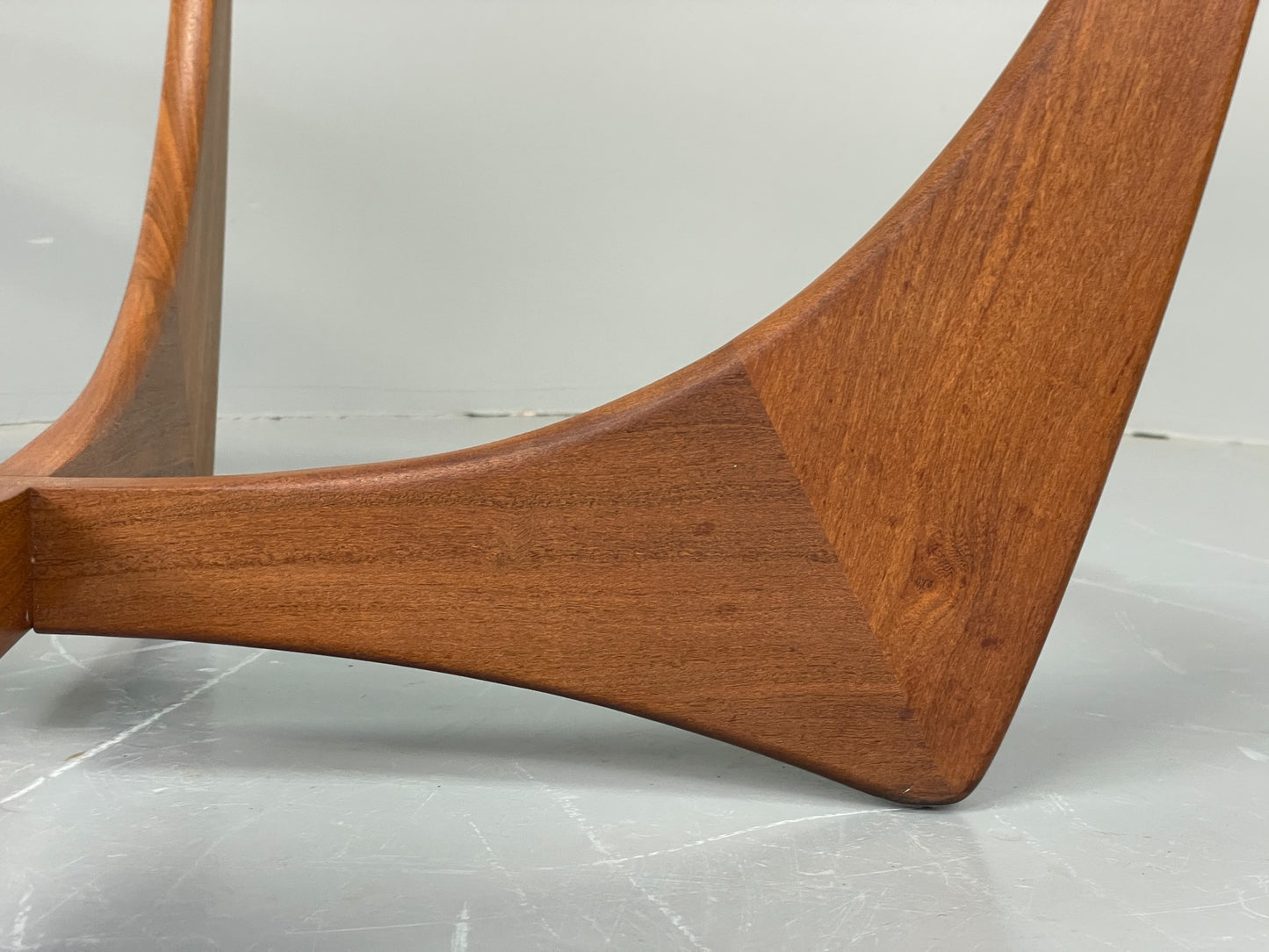 G Plan Astro Coffee Table Round Teak 1960s Mid Century Vintage Glass Top EB12073