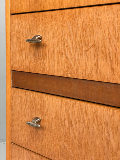 Vintage Chest Of Drawers 1960s By Lebus Oak Mid Century Retro EB12079