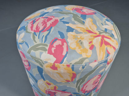 Vintage Pill Stool in Laura Ashley Tulips Material 1990s Vintage EB12535