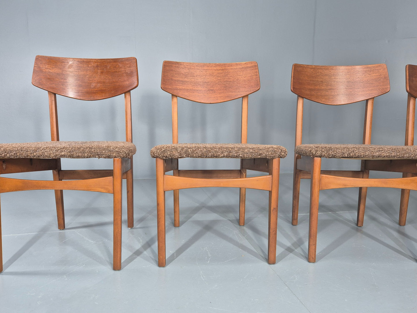 Vintage Dining Chairs Mid Century Teak and Beech 1960s Retro EB11955