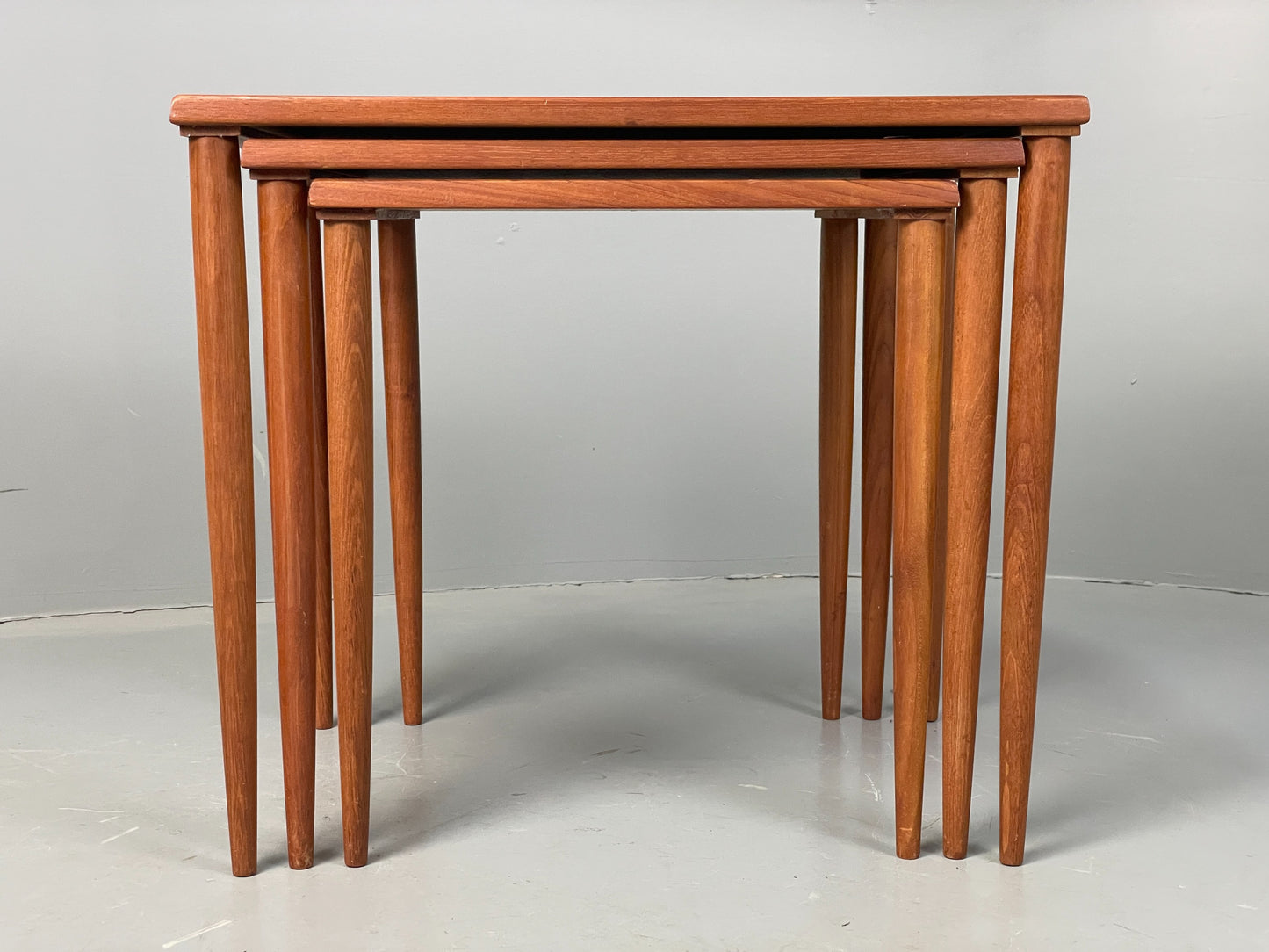 Vintage Teak Nesting Tables 1960s Mid Century By Stewart Griffiths Retro EB12501