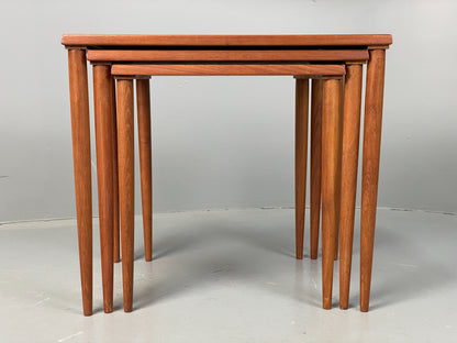 Vintage Teak Nesting Tables 1960s Mid Century By Stewart Griffiths Retro EB12501