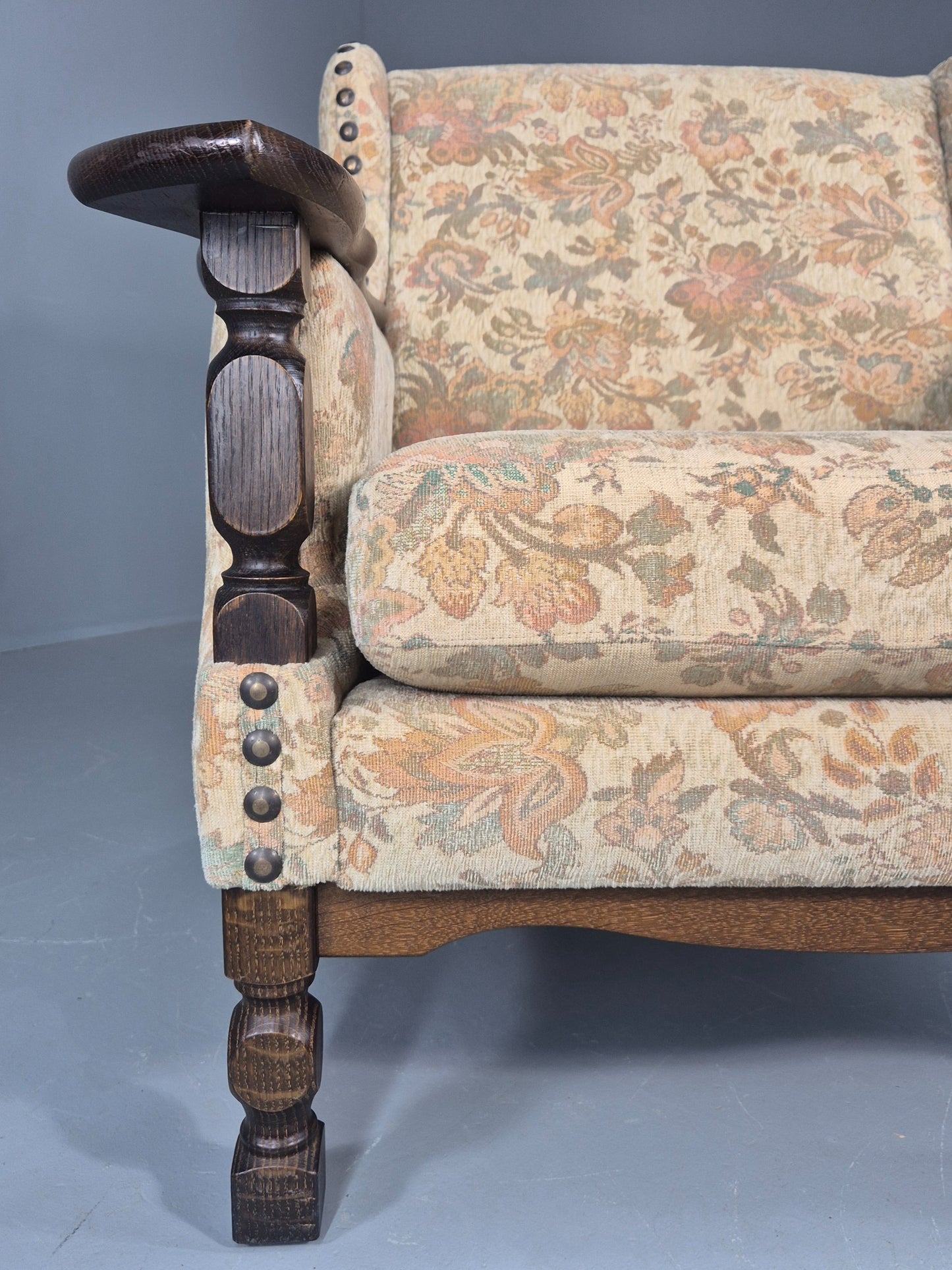 Vintage Danish Lounge Chair 1970s Kjaernaulf Style Retro EB11957