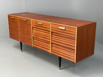 Vintage 1960s Teak Sideboard By Avalon Retro Mid Century Drawers Shelves EB12223