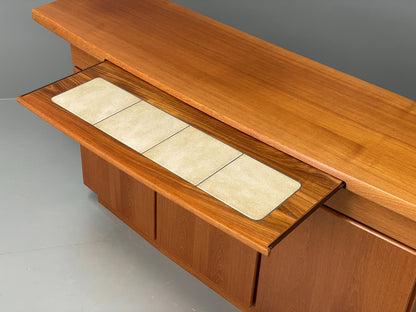 Vintage 1980s Teak Sideboard By Gangsø Danish Retro Shelving Drawers EB12075