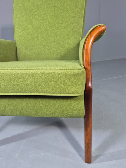 Vintage Parker Knoll PK749 Chair Recent Green Wool Makeover 1960s Retro EB12989