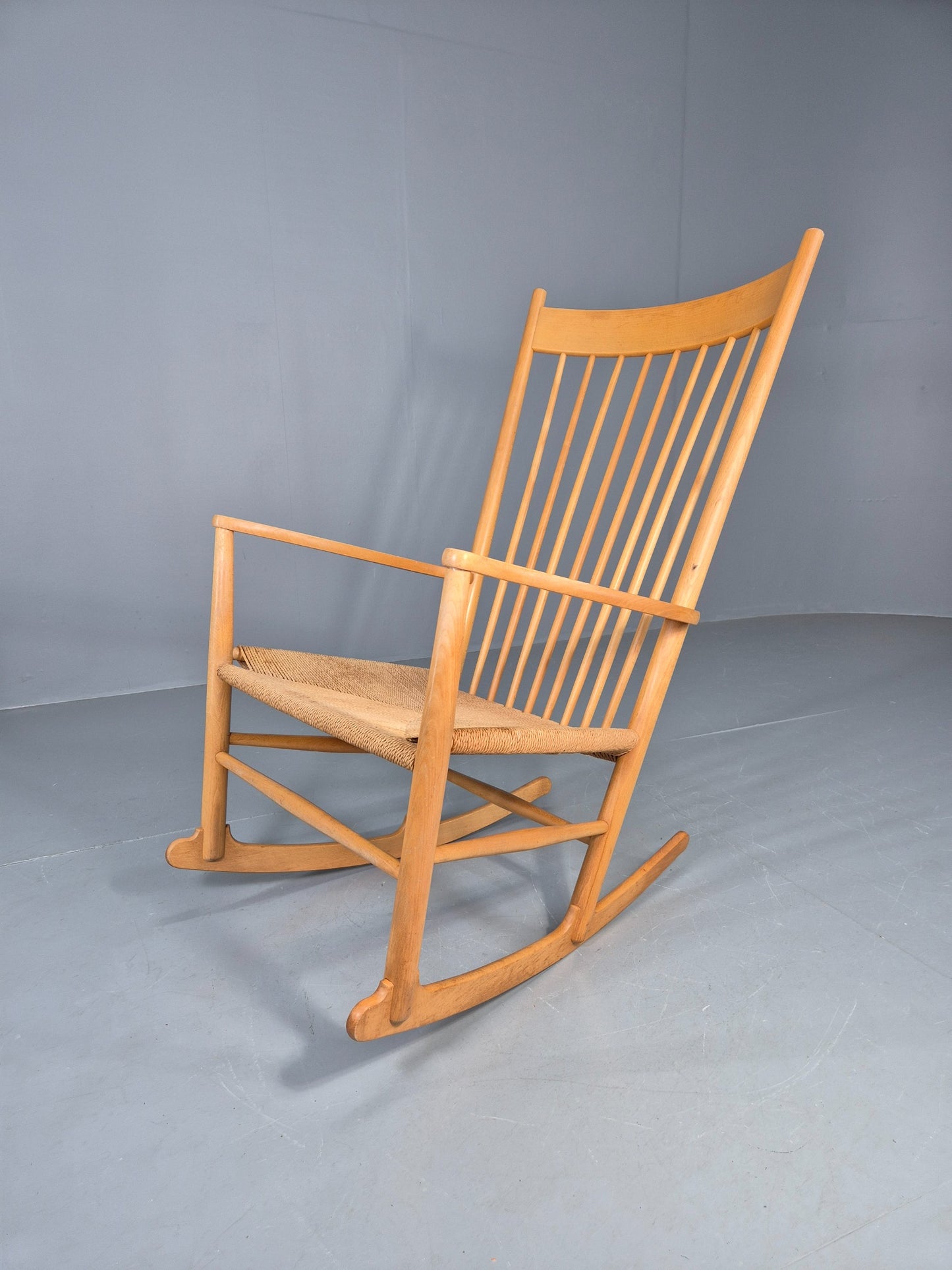 Vintage Wegner Rocking Chair J16 Model for Fredericia c1944 MCM Retro EB12231