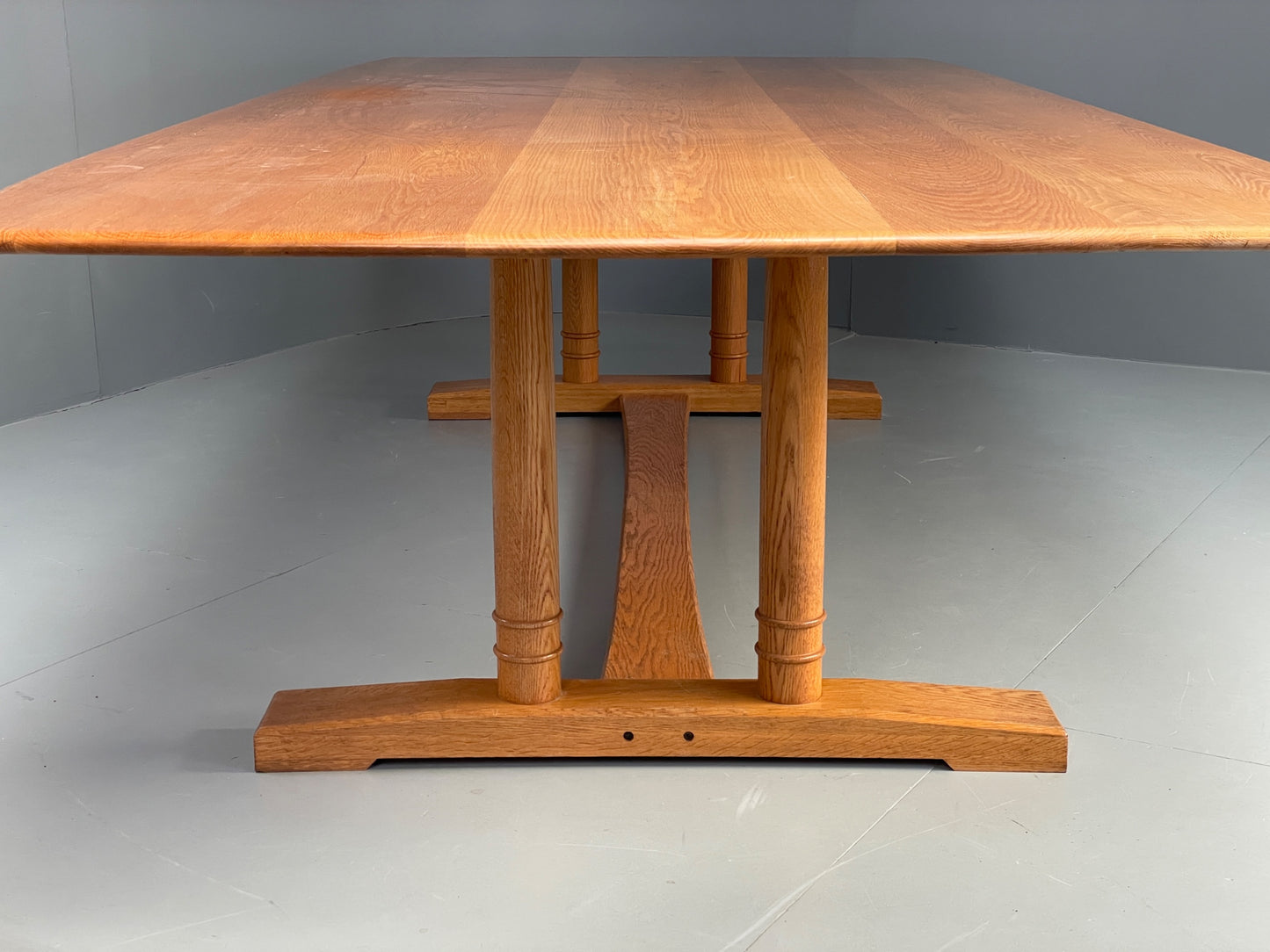 Solid Oak Dining Table 12 Seater 3.2m Large Refectory Bespoke Custom EB12890