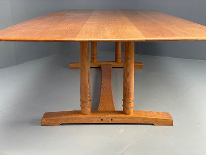 Solid Oak Dining Table 12 Seater 3.2m Large Refectory Bespoke Custom EB12890
