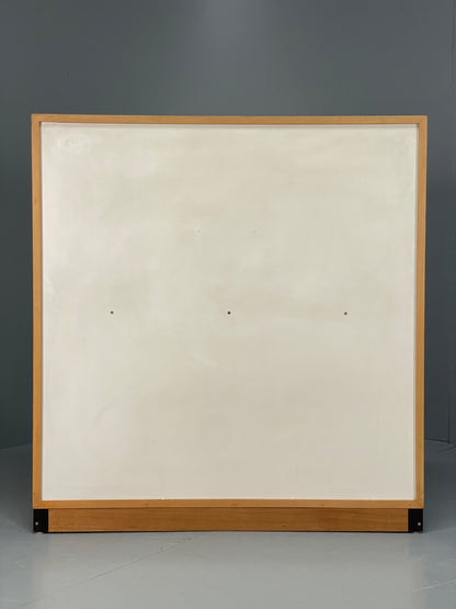 Vintage 1980s Beech Bookcase White Vinyl Base Adjustable Shelving Retro EB13170