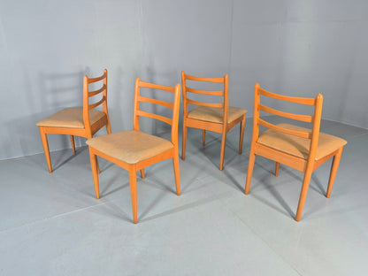 4 Vintage Schreiber Dining Chairs 1970s Retro Mid Century Dining Chairs EB12183