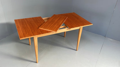 Vintage Teak Dining Table Gordon Russell Extending Ash Legs 1960s EB11976