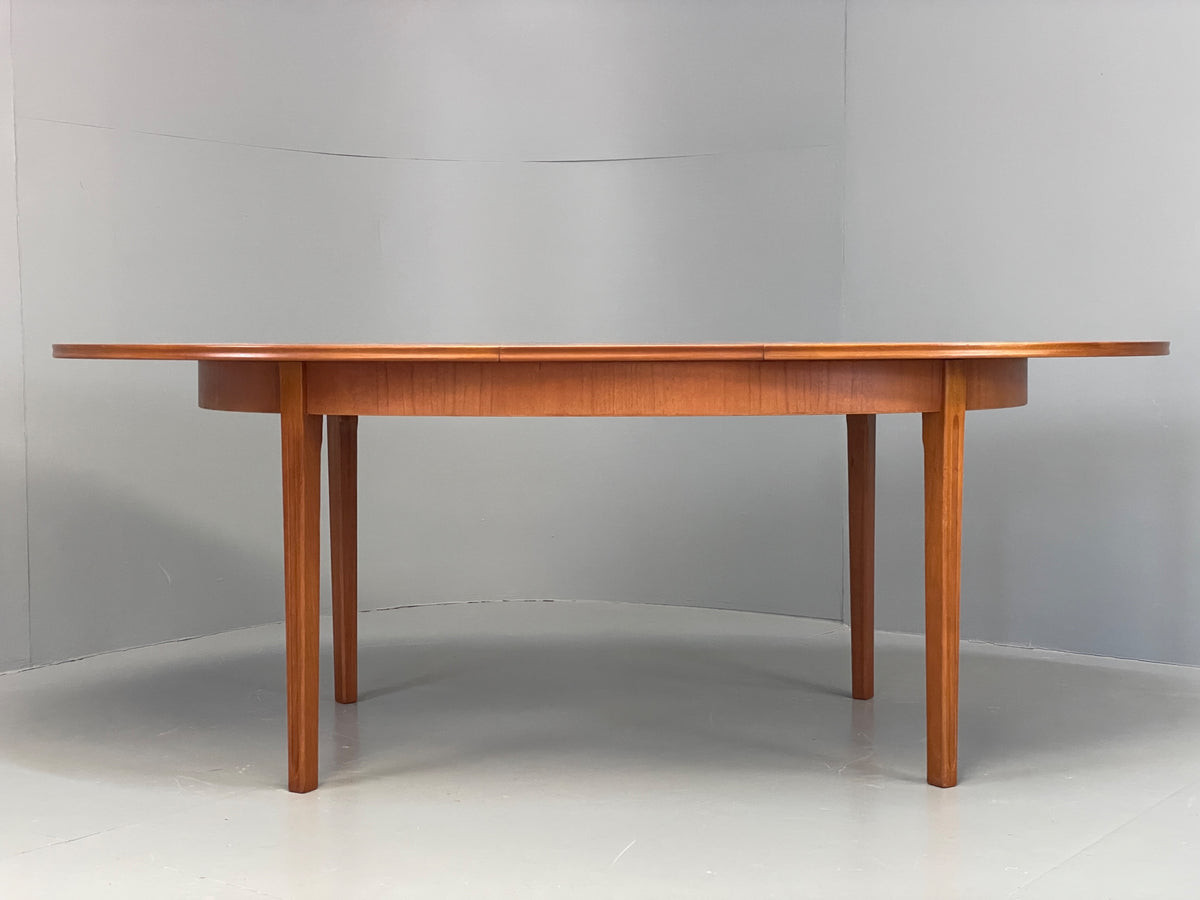 Vintage Teak Dining Table Oval Extending Mid Century Retro W Lawrence EB12953