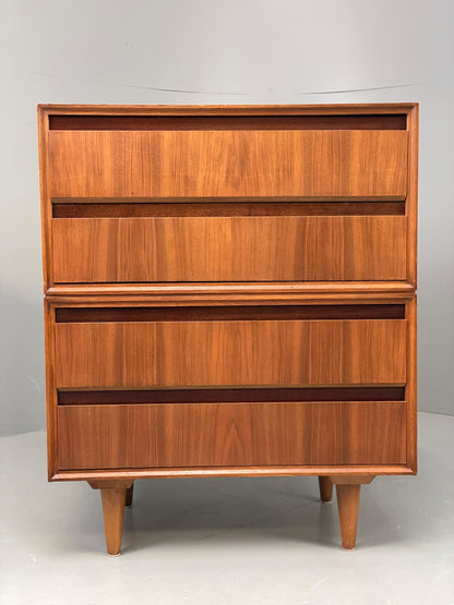 Vintage Chest Of Drawers By Meredew Walnut 1960s Mid Century Retro EB13167