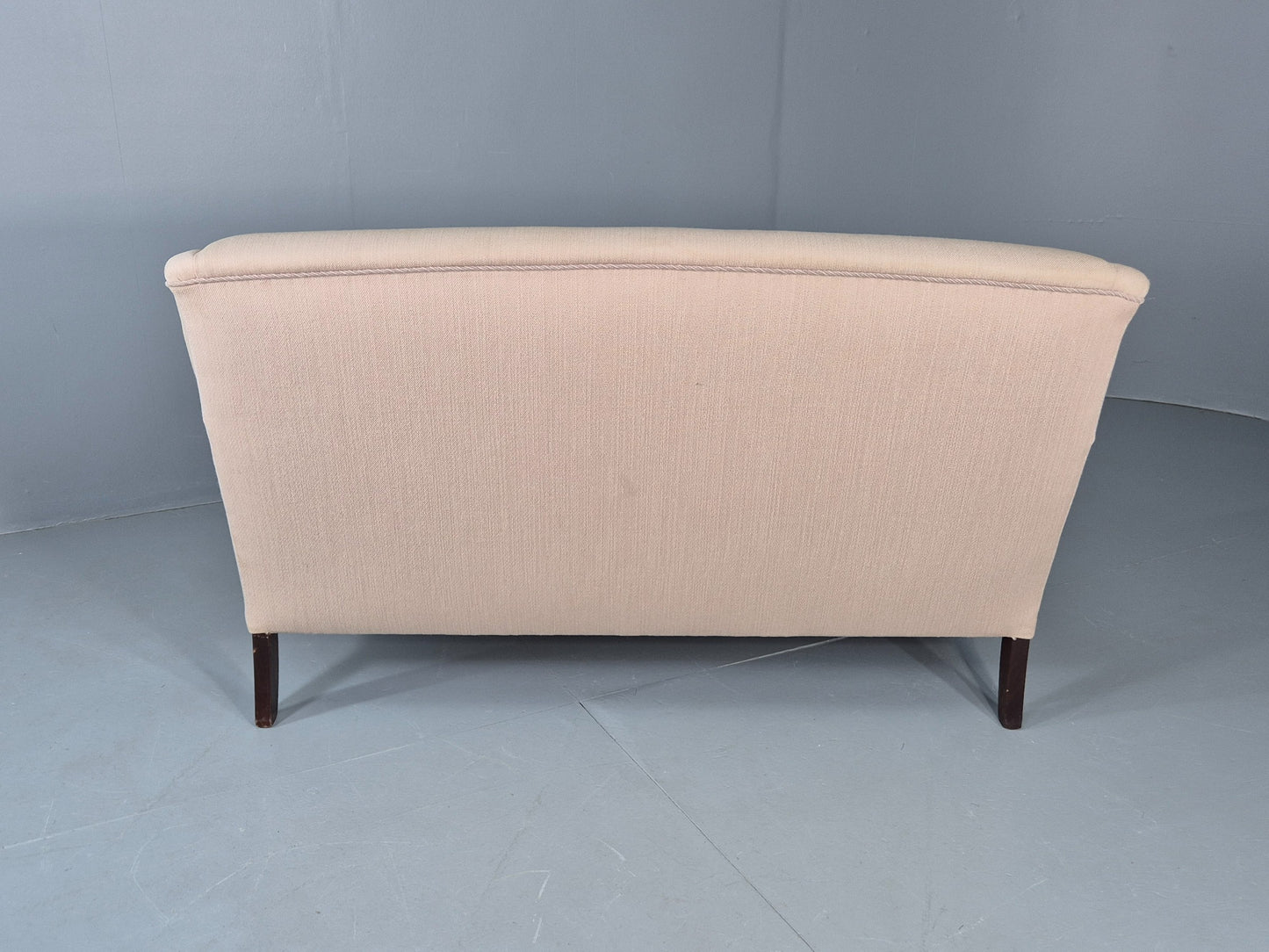Vintage Danish 2 Seater Sofa Cottage Style Cotton Upholstery 1950s Retro EB12745