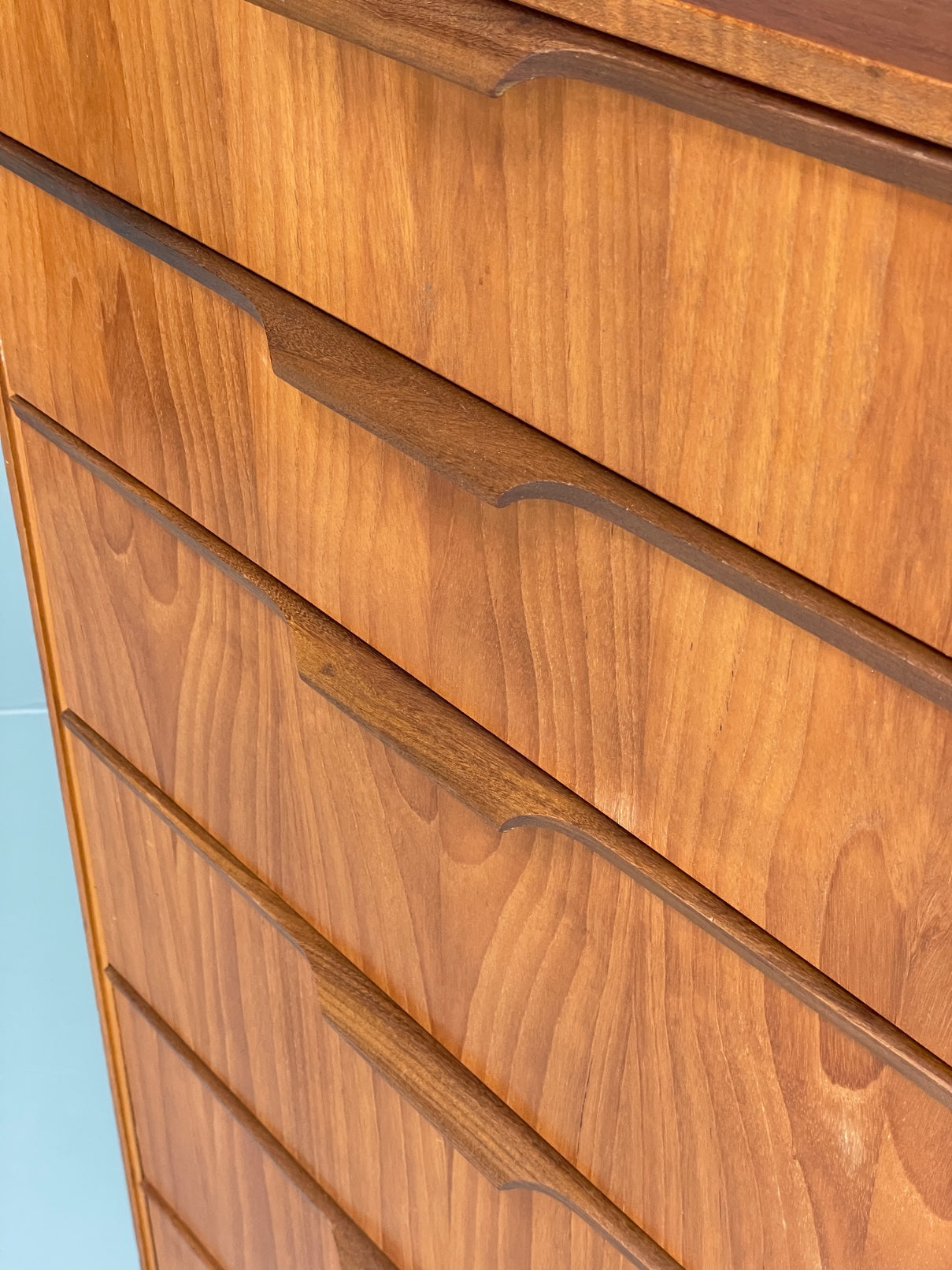 Vintage Chest Of Drawers By Austinsuite Teak Tallboy Mid Century 1960s EB12903
