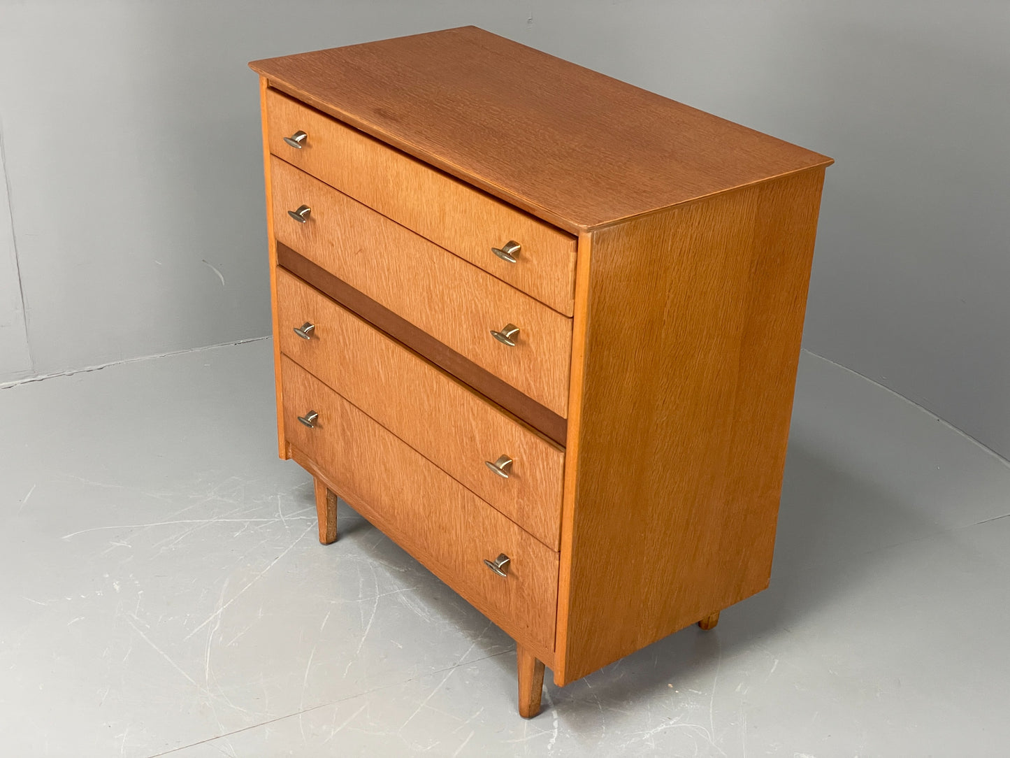 Vintage Chest Of Drawers 1960s By Lebus Oak Mid Century Retro EB12079