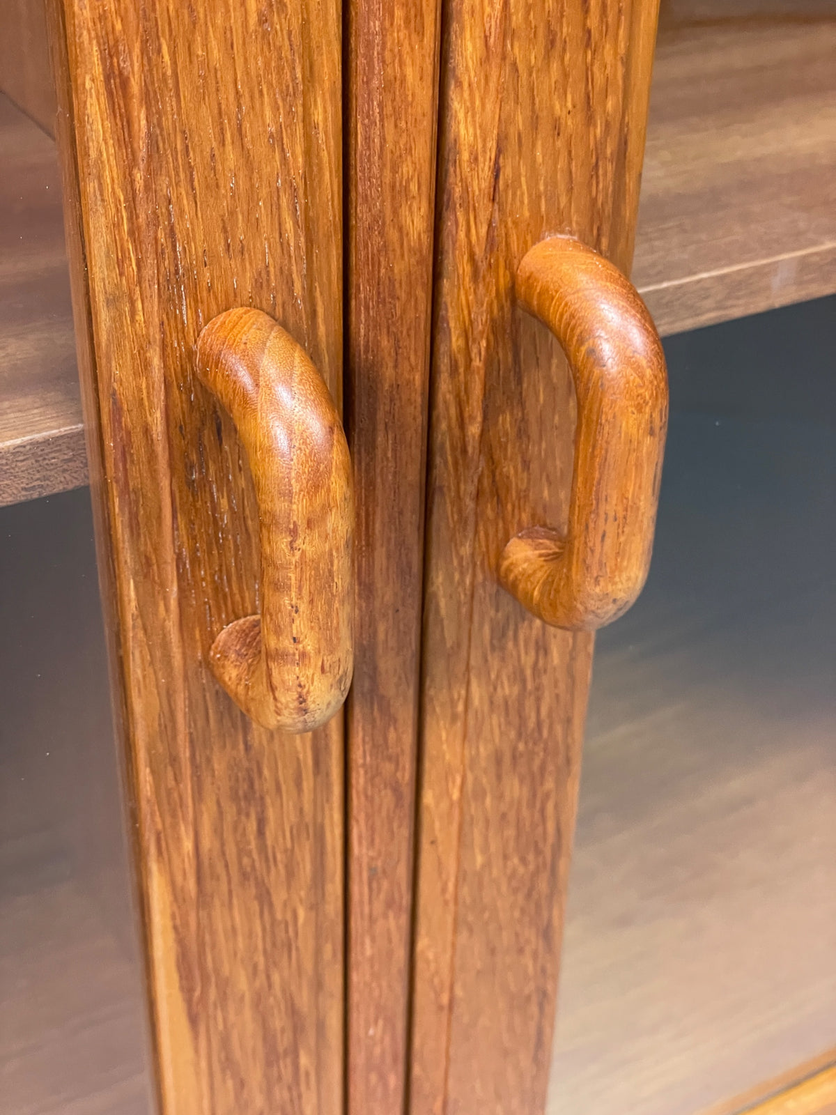 Vintage Teak Cabinet Danish 1970s Retro Mid Century Shelving Cupboard EB12965
