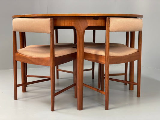 Vintage McIntosh Dining Table & 4 Chairs Teak Mid Century Retro Extending 12814