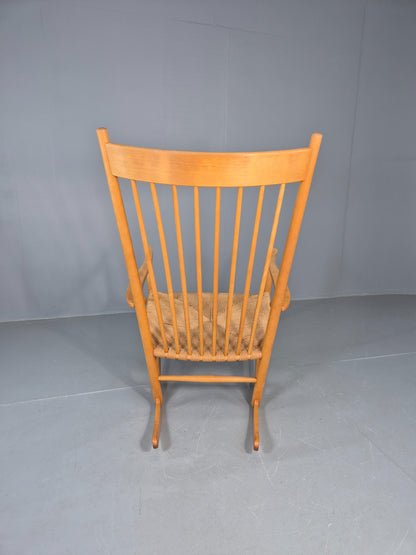 Vintage Wegner Rocking Chair J16 Model for Fredericia c1944 MCM Retro EB12231