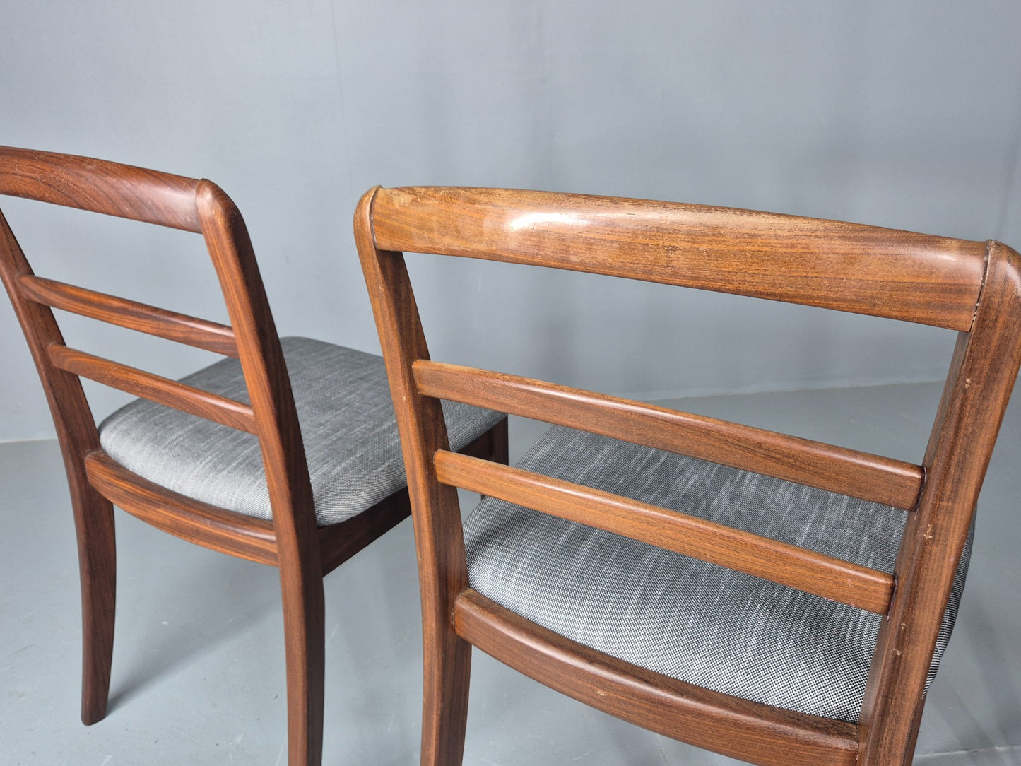 3 G Plan Dining Chairs Teak Frame New Upholstery 1980s Retro  EB11760