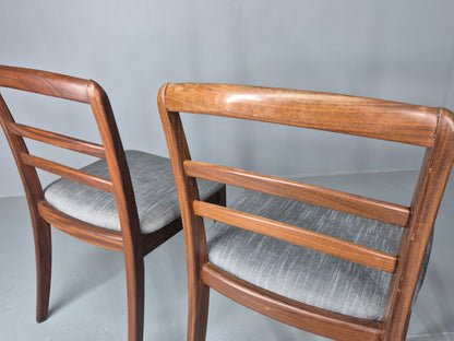 3 G Plan Dining Chairs Teak Frame New Upholstery 1980s Retro  EB11760