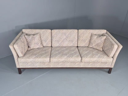 Vintage 3 Seater Sofa 1980s Danish Design Geometric Pattern Retro MCM Eb12581
