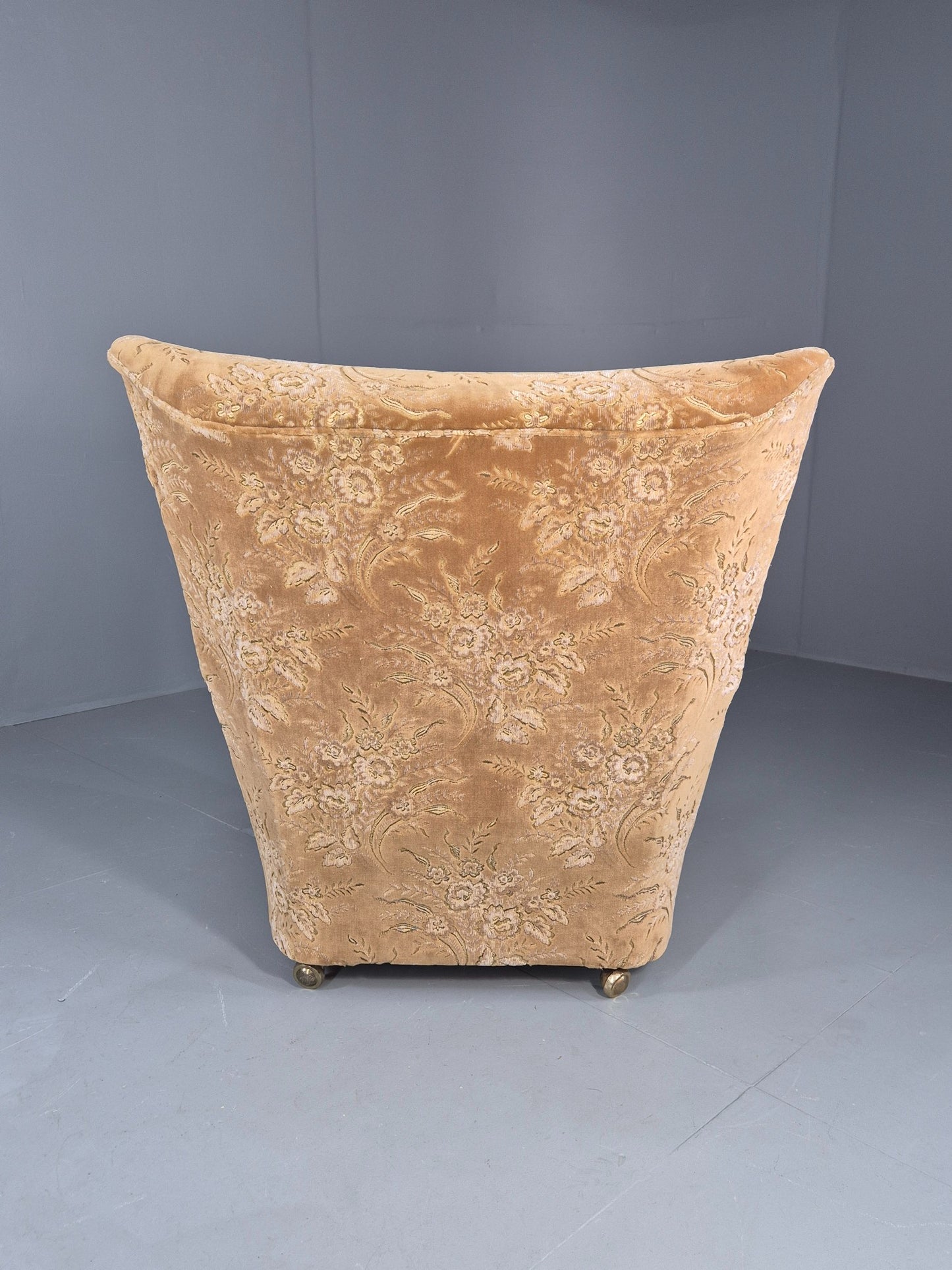 Vintage Lounge Chair 1960s Retro Minty floral wingback EB11846