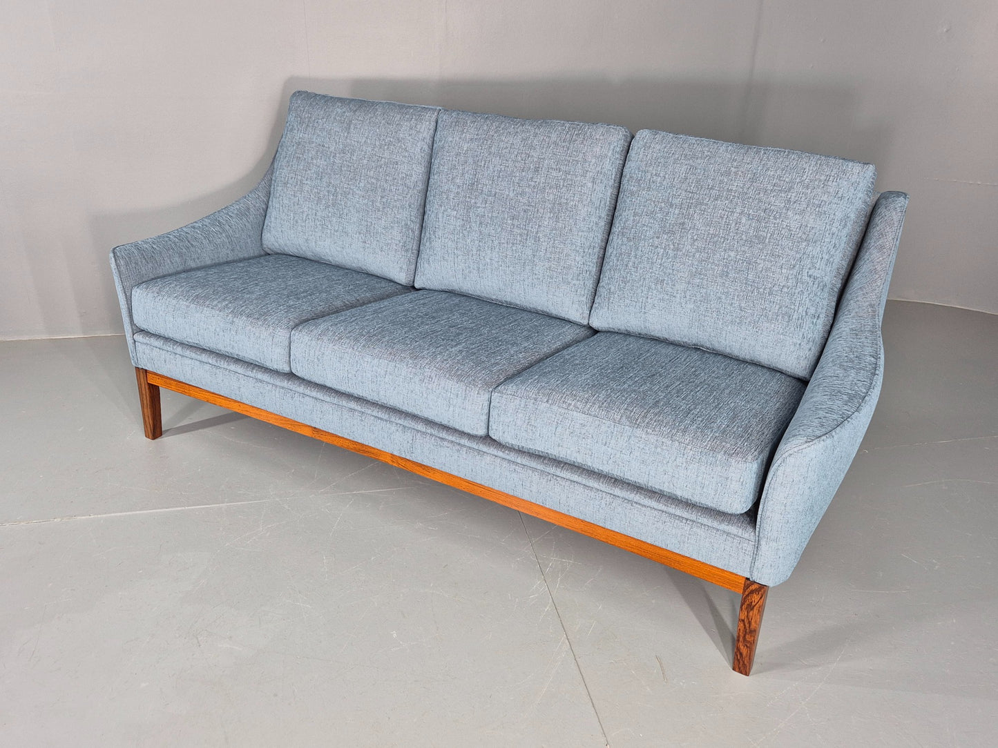 Vintage Danish 3 Seater Sofa New Upholstery 1960s Retro Mid Century EB12171