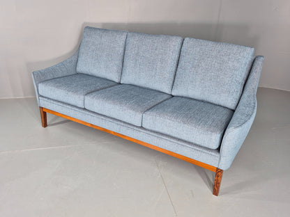 Vintage Danish 3 Seater Sofa New Upholstery 1960s Retro Mid Century EB12171