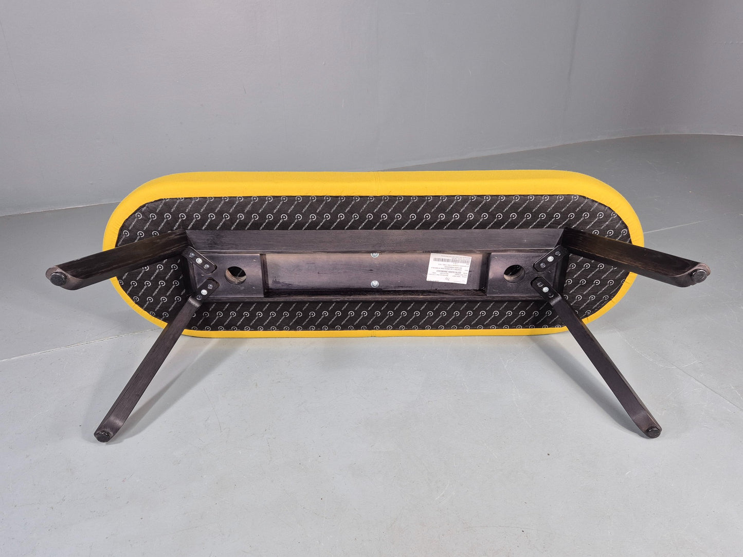 Modern Bench Seat Yellow Cloth Retro Inspired Commercial Quality EB12249