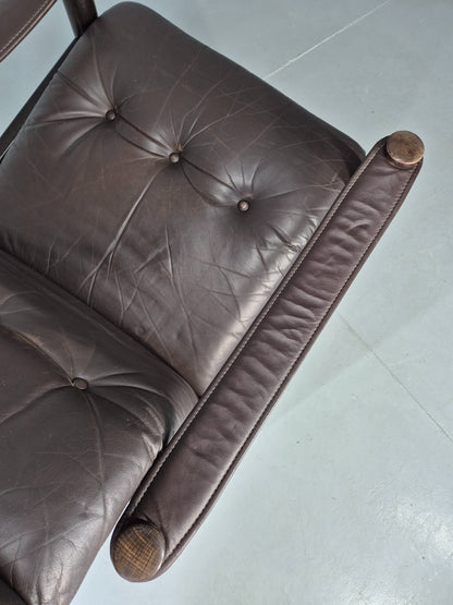 Vintage Danish Design Lounge Chair Gehl and Nissen for Jeki 1970s Retro EB13136