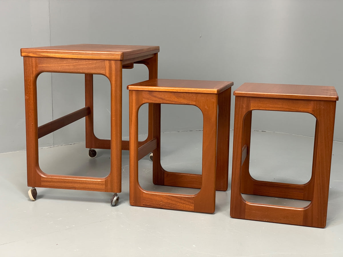 Vintage Teak Flip Table McIntosh Nesting Tables Mid Century 1960s EB12948