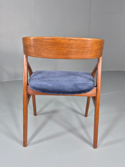 Vintage Teak Dining Chair Mid Century Design Dyrlund New Upholstery  EB12481