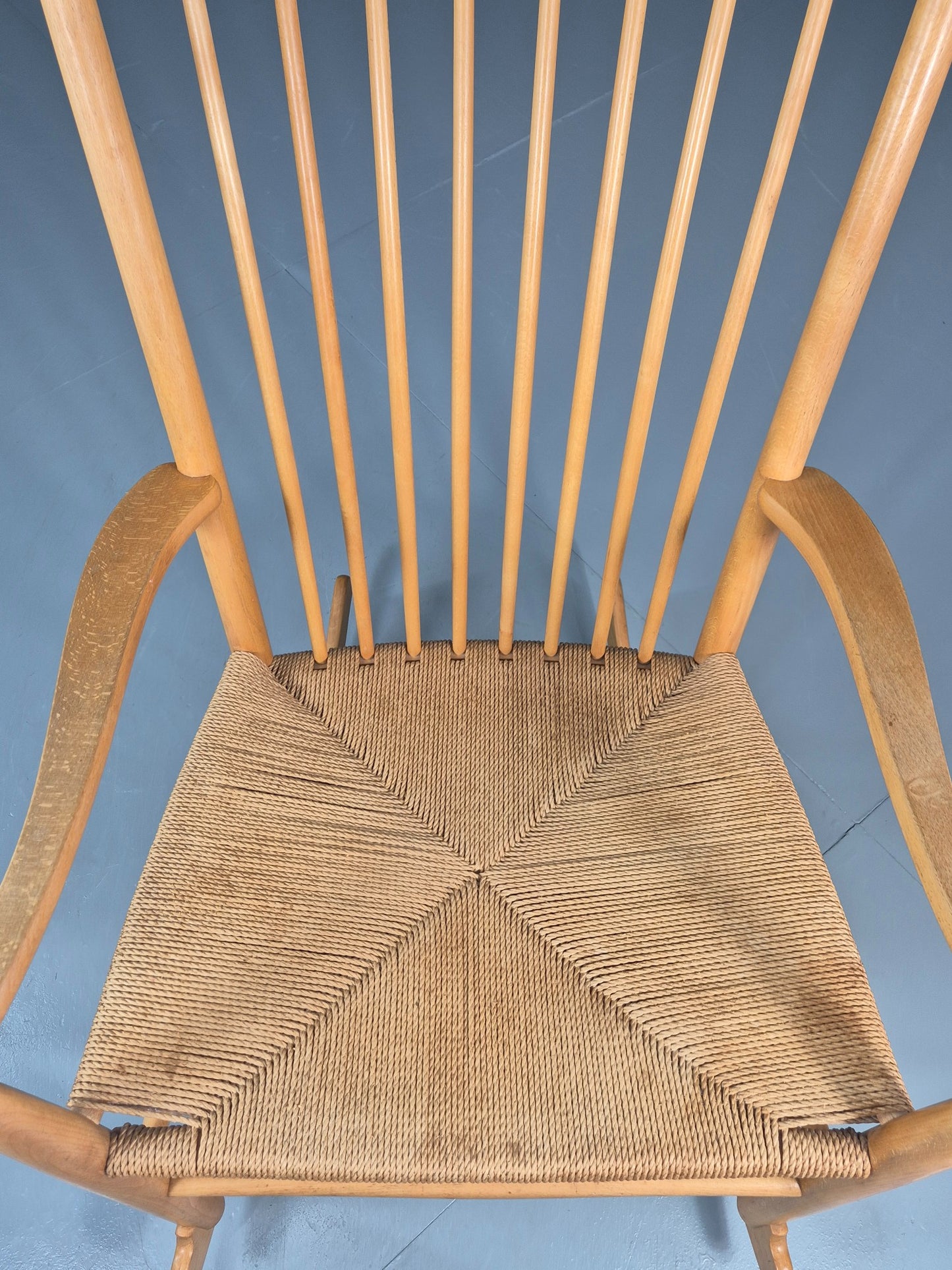 Vintage Wegner Rocking Chair J16 Model for Fredericia c1944 MCM Retro 10991