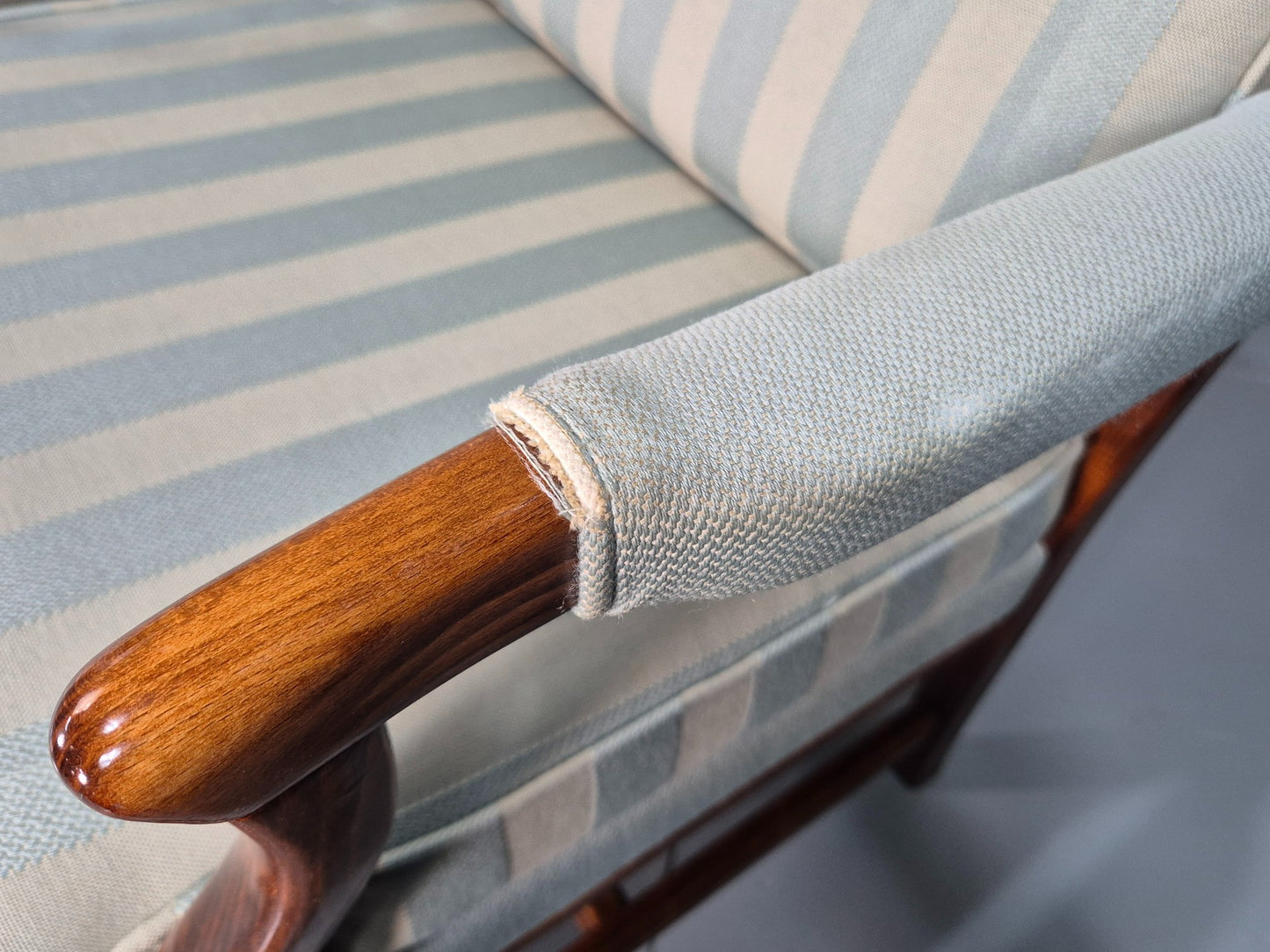 2 Vintage Arm Chairs Swedish Mid Century 1970s Broderna Andersson Retro EB07452